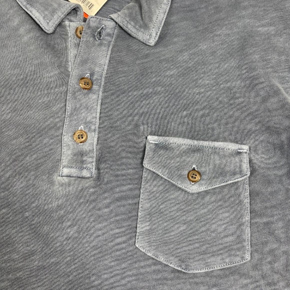Marine Layer Vintage Heavy Slub Polo Long Sleeve - Size M - NEW. - Picture 9 of 16